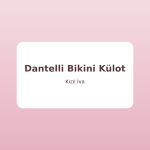 Dantelli Bikini Külot